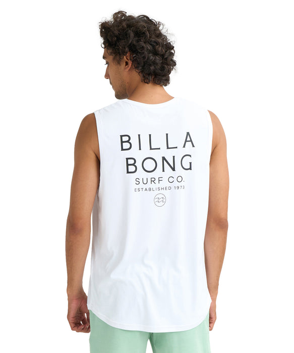 BILLABONG メンズ RASH TANK サーフタンクトップ 【2026年春夏モデル】 WHT / XL
