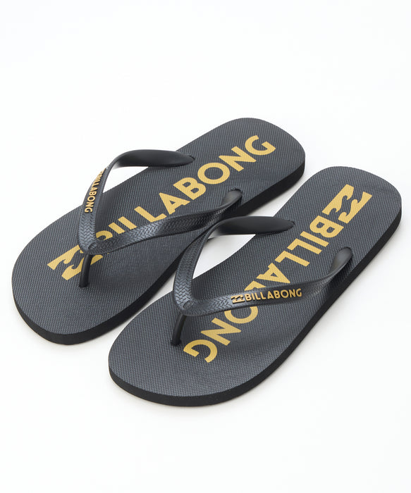 BILLABONG メンズ LOGO THONGS ビーチサンダル 【2026年春夏モデル】 BLK / 28CM