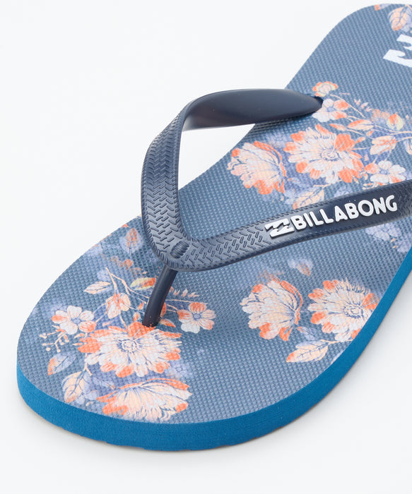 BILLABONG メンズ PRINT THONGS  ビーチサンダル 【2026年春夏モデル】 NVY / 28CM