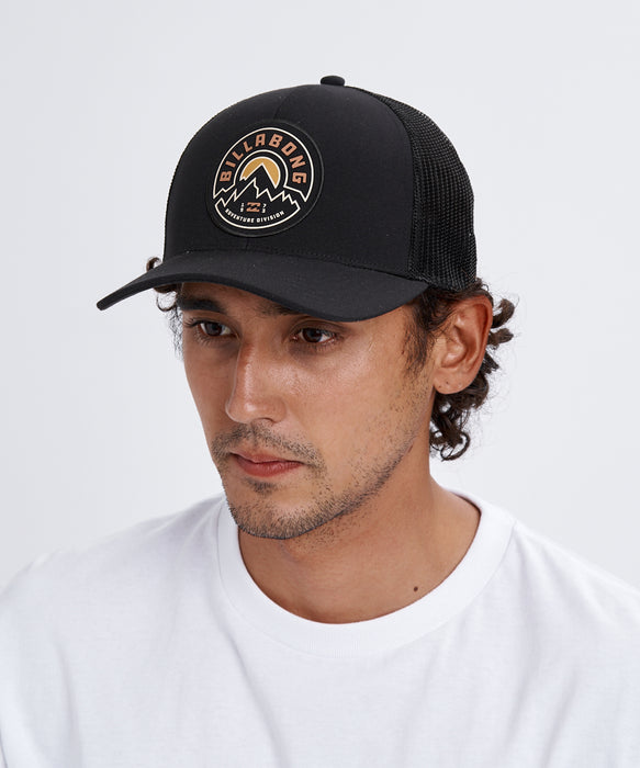 BILLABONG メンズ ADIV ROCKIES TRUCKER キャップ 【2026年春夏モデル】 BLK / F