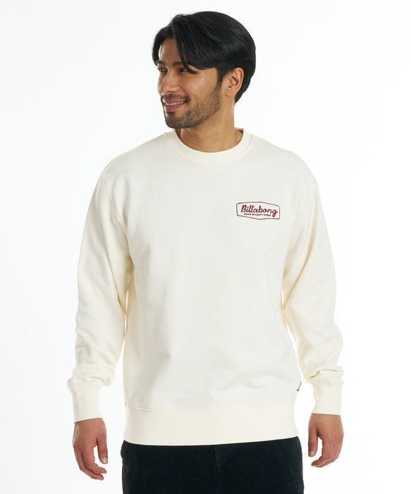 BILLABONG メンズ ROAD SIGN トレーナー 【2026年秋冬モデル】 CRM / XL