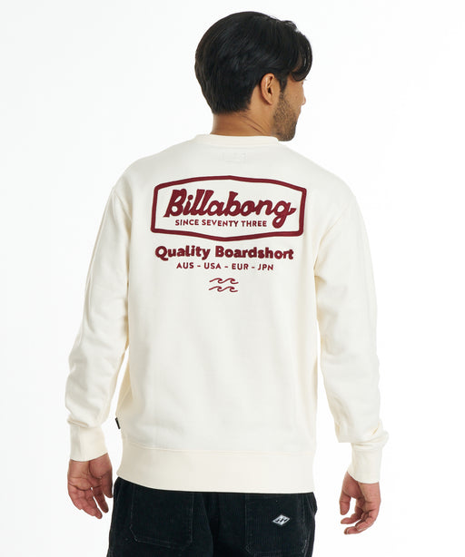 BILLABONG メンズ ROAD SIGN トレーナー 【2026年秋冬モデル】 CRM / XL