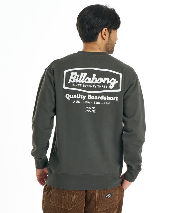 BILLABONG メンズ ROAD SIGN トレーナー 【2026年秋冬モデル】 WAA / XL