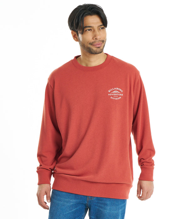 BILLABONG メンズ WAVE ALMOND トレーナー 【2026年秋冬モデル】 BRD / XL