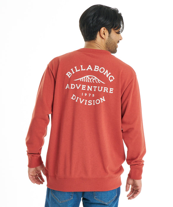 BILLABONG メンズ WAVE ALMOND トレーナー 【2026年秋冬モデル】 BRD / XL