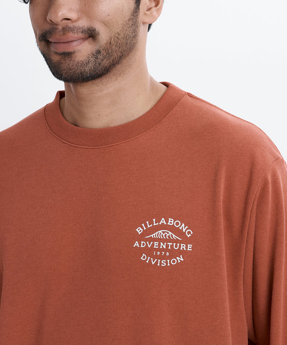 BILLABONG メンズ WAVE ALMOND トレーナー 【2026年秋冬モデル】 BRD / XL