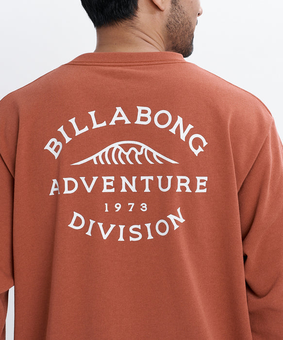 BILLABONG メンズ WAVE ALMOND トレーナー 【2026年秋冬モデル】 BRD / XL