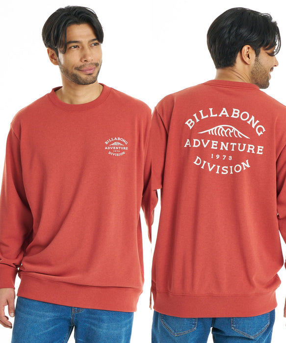 BILLABONG メンズ WAVE ALMOND トレーナー【OVER FIT】【DRY加工】【2026年秋冬モデル】