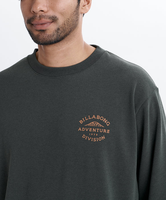 BILLABONG メンズ WAVE ALMOND トレーナー 【2026年秋冬モデル】 WAA / XL