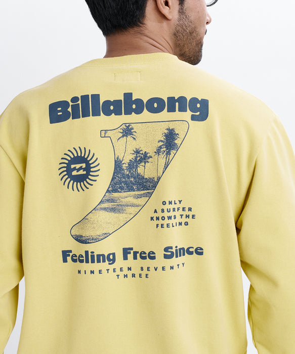 BILLABONG メンズ SINGLE FIN トレーナー 【2026年秋冬モデル】 RAFF / XL