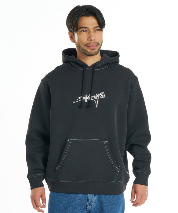 BILLABONG メンズ SCRIPT LOGO パーカー 【2026年秋冬モデル】 BLK / XL