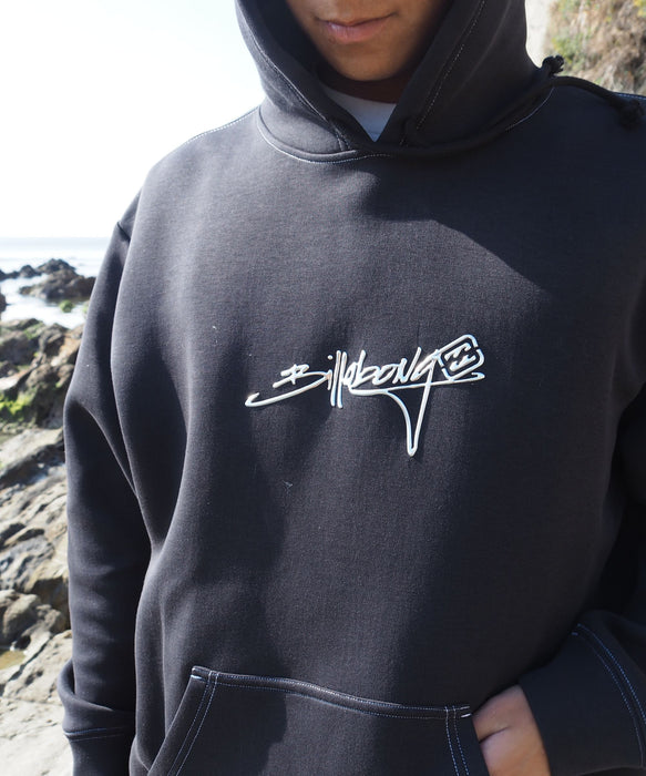 BILLABONG メンズ SCRIPT LOGO パーカー【WIDE FIT】 【2026年秋冬モデル】