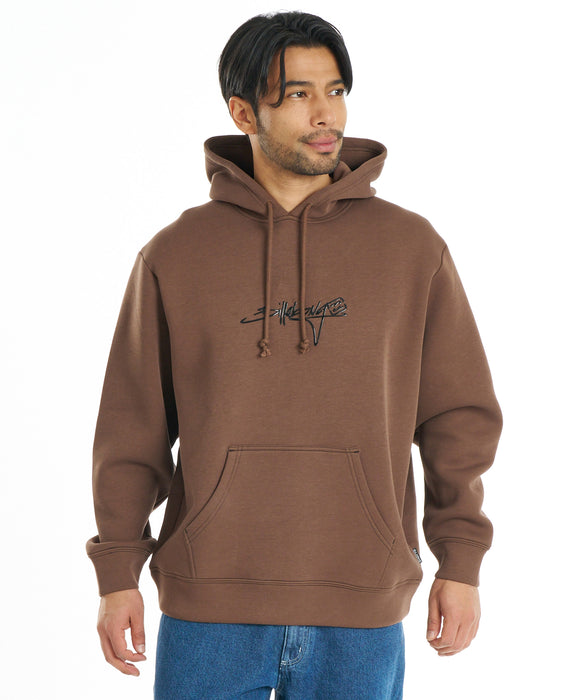 BILLABONG メンズ SCRIPT LOGO パーカー 【2026年秋冬モデル】 BRN / XL