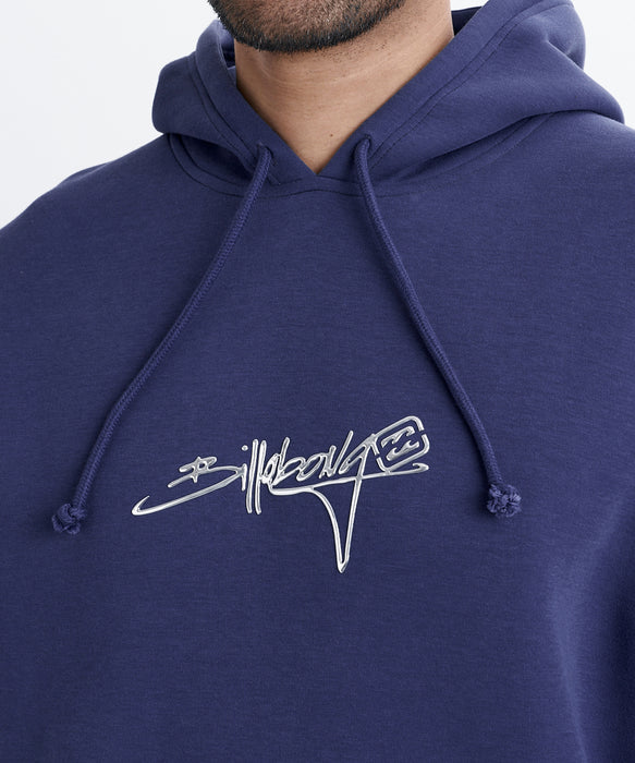 BILLABONG メンズ SCRIPT LOGO パーカー 【2026年秋冬モデル】 PUR / XL