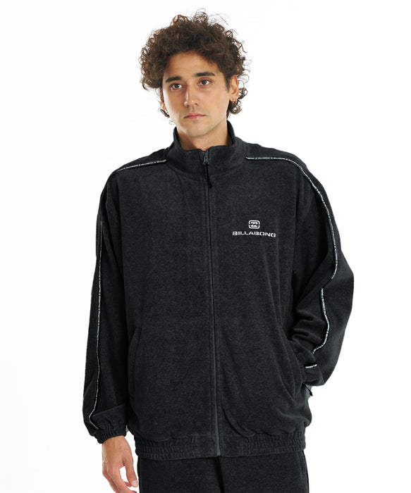 BILLABONG メンズ TRACK JAKCET スウェットジャケット 【2026年秋冬モデル】 BLK / XL