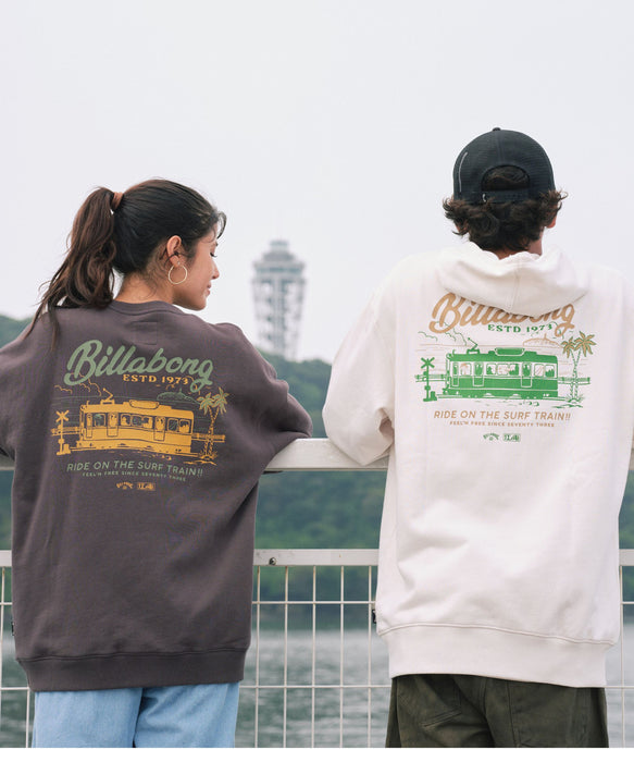 BILLABONG メンズ SURF TRAIN PARKA パーカー【OVER FIT】【江ノ電×BILLABONG】【2026年秋冬モデル】