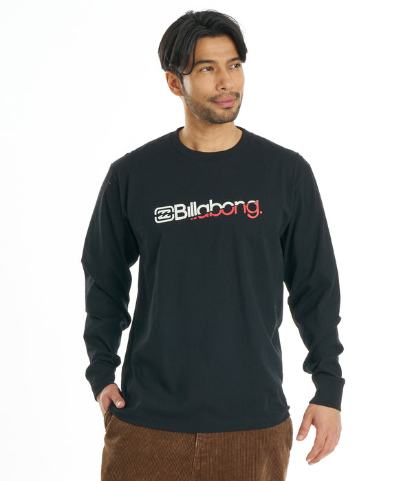 BILLABONG メンズ SLICE LOGO ロンT 【2026年秋冬モデル】 BLK / XL