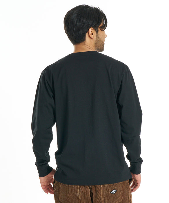 BILLABONG メンズ SLICE LOGO ロンT 【2026年秋冬モデル】 BLK / XL