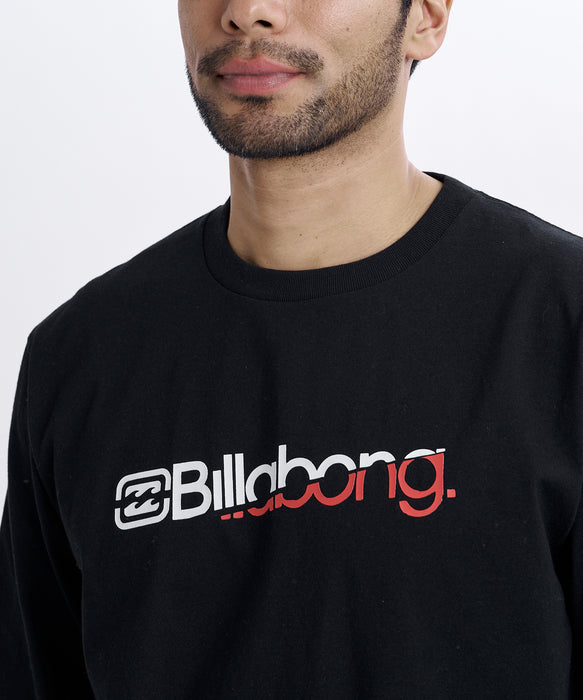 BILLABONG メンズ SLICE LOGO ロンT 【2026年秋冬モデル】 BLK / XL