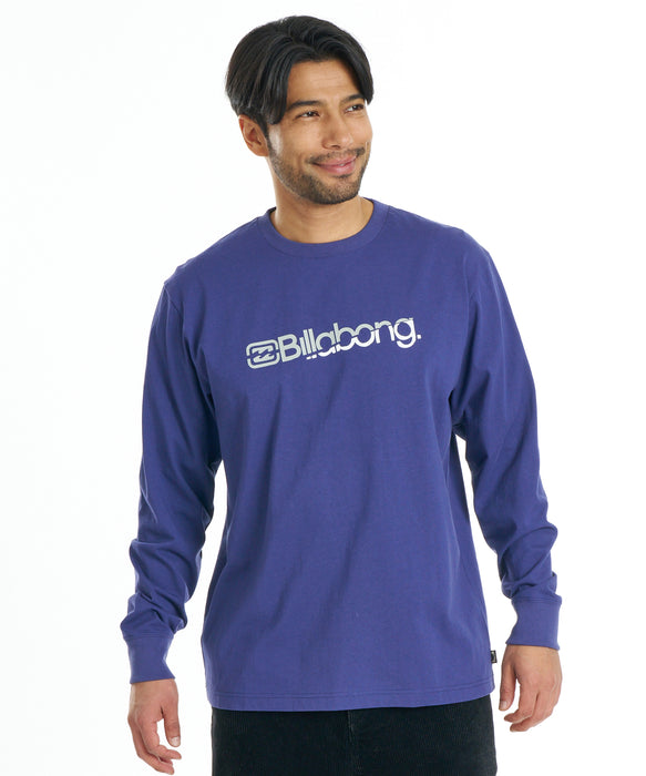 BILLABONG メンズ SLICE LOGO ロンT 【2026年秋冬モデル】 PUR / XL