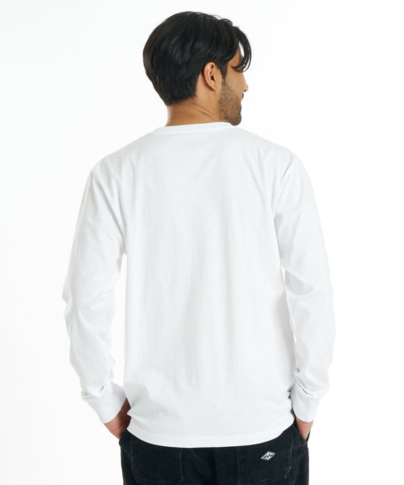 BILLABONG メンズ SLICE LOGO ロンT 【2026年秋冬モデル】 WHT / XL