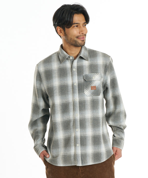 BILLABONG メンズ OMBRE SHIRTS 長袖シャツ 【2026年秋冬モデル】 BLK / XL
