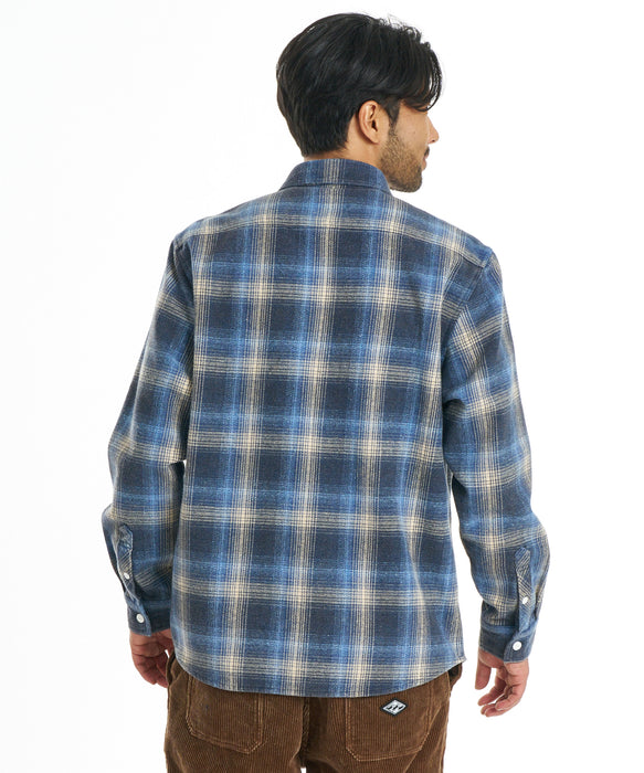 BILLABONG メンズ OMBRE SHIRTS 長袖シャツ 【2026年秋冬モデル】 BLU / XL