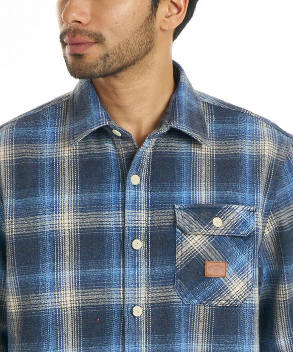 BILLABONG メンズ OMBRE SHIRTS 長袖シャツ 【2026年秋冬モデル】 BLU / XL