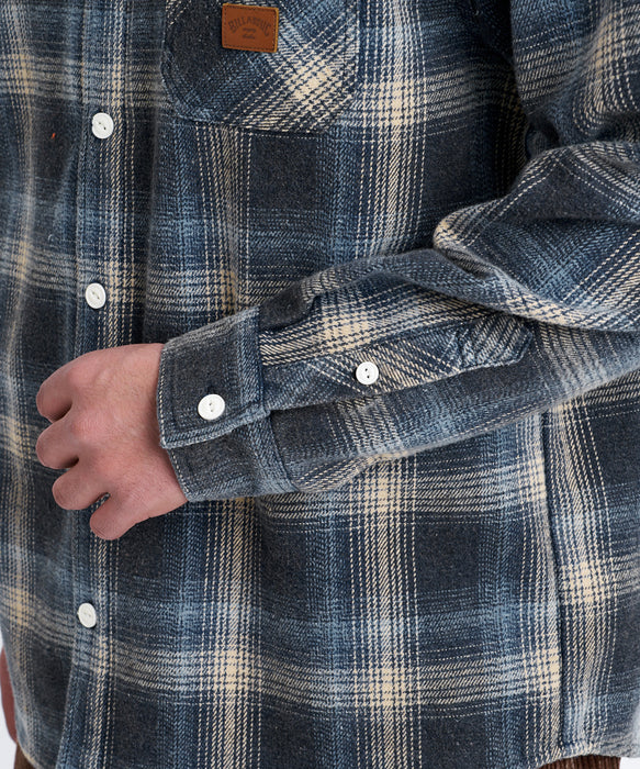 BILLABONG メンズ OMBRE SHIRTS 長袖シャツ 【2026年秋冬モデル】 BLU / XL