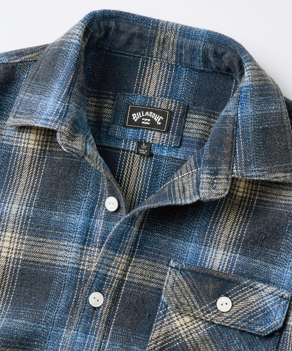 BILLABONG メンズ OMBRE SHIRTS 長袖シャツ 【2026年秋冬モデル】 BLU / XL