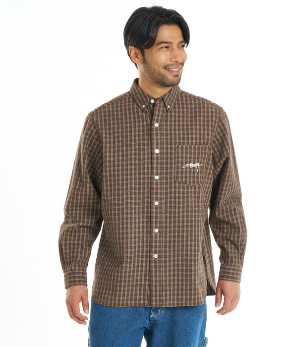 BILLABONG メンズ Y2K SHIRTS 長袖シャツ 【2026年秋冬モデル】 BRN / L