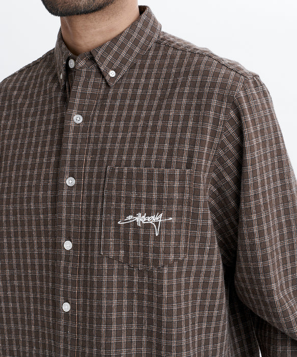 BILLABONG メンズ Y2K SHIRTS 長袖シャツ 【2026年秋冬モデル】 BRN / L