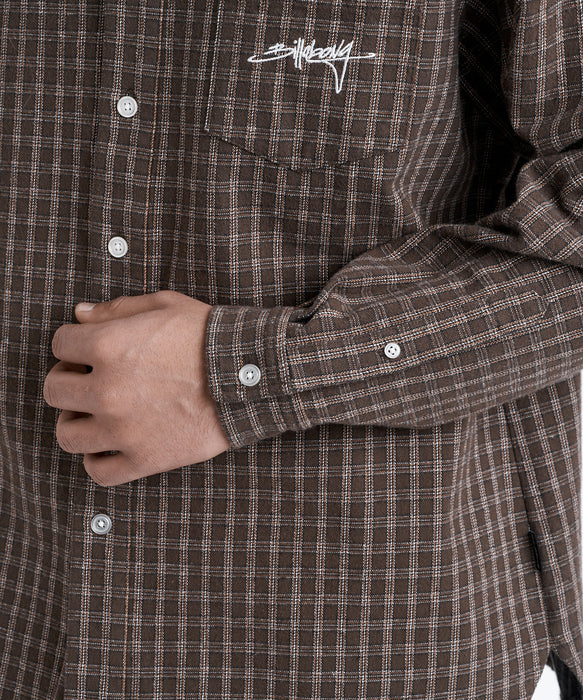 BILLABONG メンズ Y2K SHIRTS 長袖シャツ 【2026年秋冬モデル】 BRN / L
