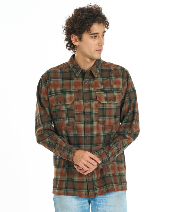 BILLABONG メンズ OFFSHORE FLANNEL 長袖シャツ 【2026年秋冬モデル】 CSR0 / XL