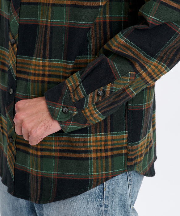 BILLABONG メンズ COASTLINE FLANNEL 長袖シャツ 【2026年秋冬モデル】 BLK / XL