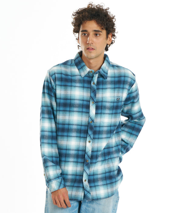 BILLABONG メンズ COASTLINE FLANNEL 長袖シャツ 【2026年秋冬モデル】 CHN / XL
