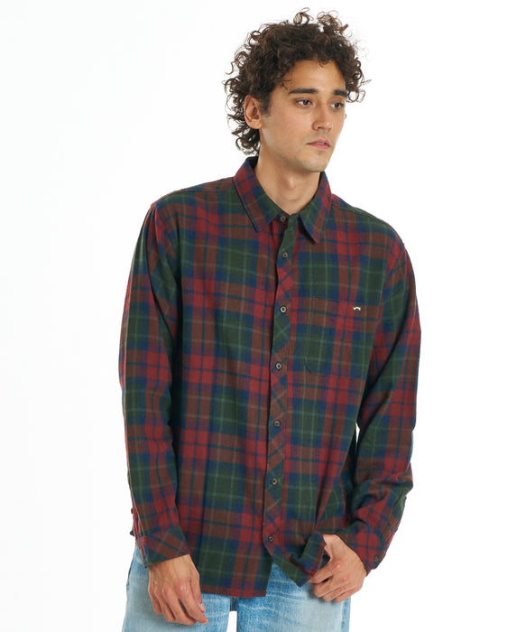 BILLABONG メンズ COASTLINE FLANNEL 長袖シャツ 【2026年秋冬モデル】 TTS / XL