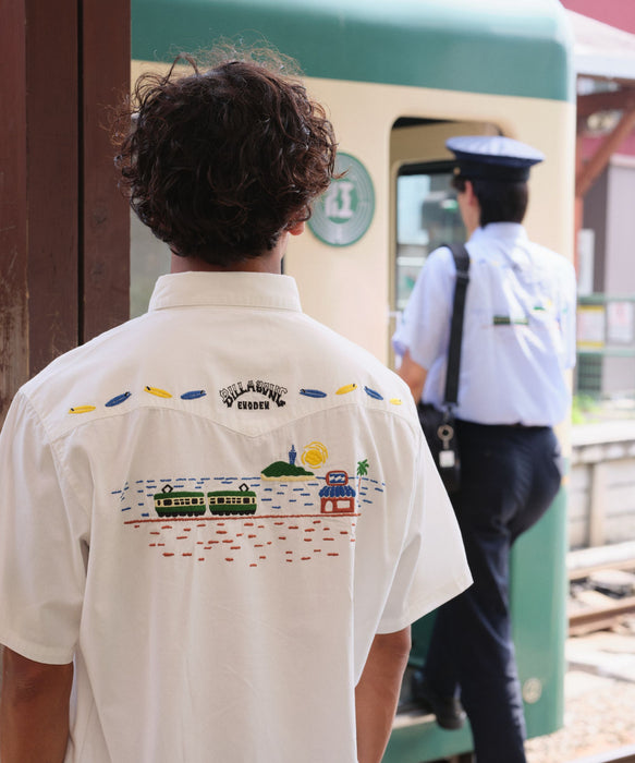 BILLABONG メンズ ENODEN BD SHIRTS 半袖シャツ 【江ノ電×BILLABONG】【2026年秋冬モデル】
