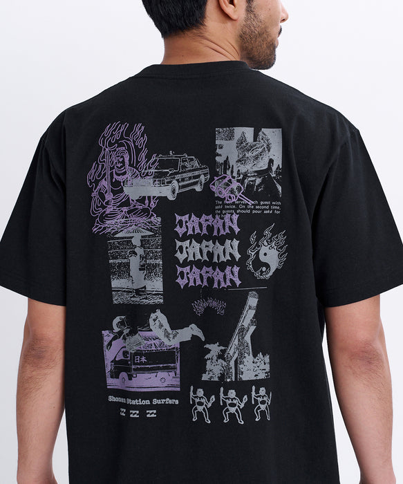 BILLABONG メンズ DESTINATION JAPAN Tシャツ 【2026年秋冬モデル】 BLK / XL