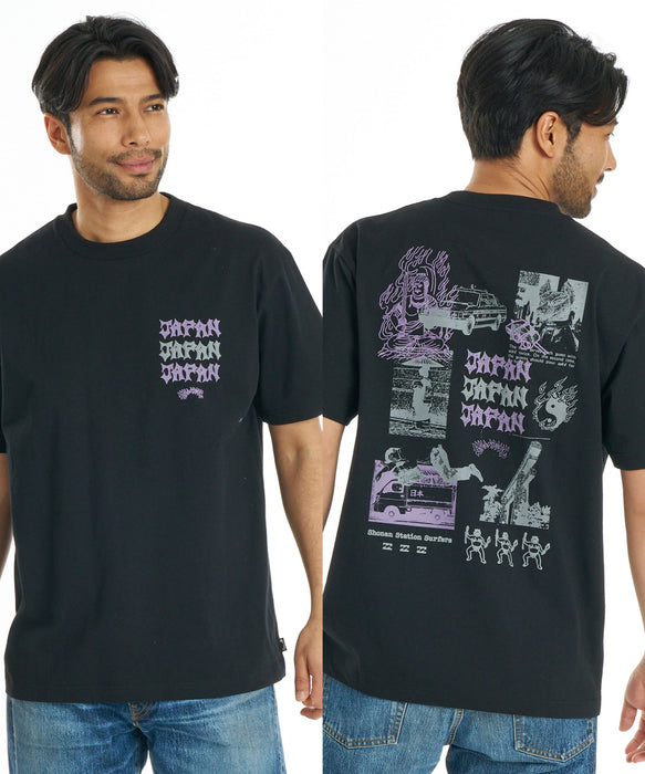 BILLABONG メンズ DESTINATION JAPAN Tシャツ 【SHONAN STATION SURFERS】【OVER FIT】【USAコットン】【2026年秋冬モデル】