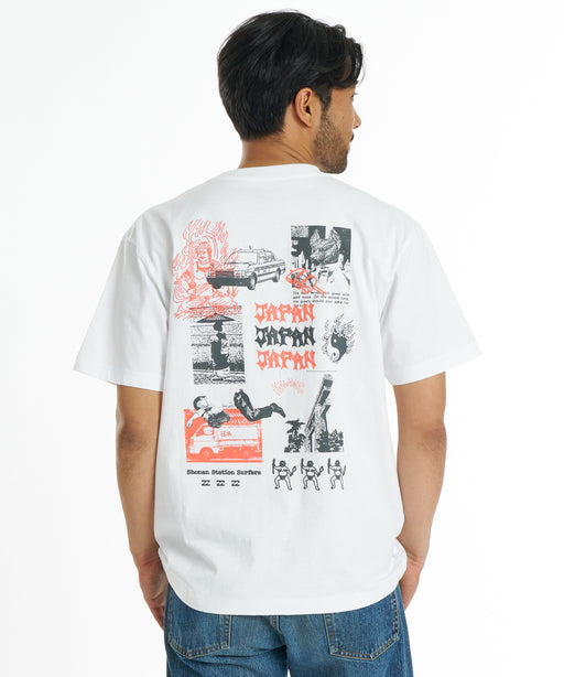 BILLABONG メンズ DESTINATION JAPAN Tシャツ 【2026年秋冬モデル】 WHT / XL