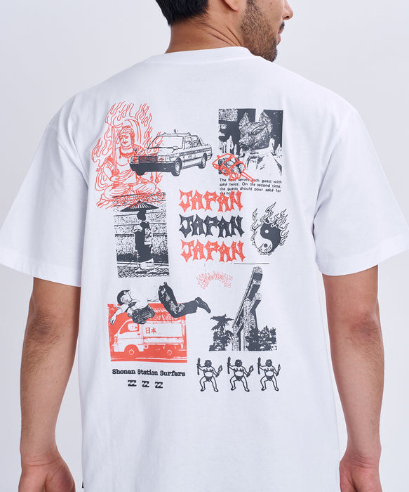 BILLABONG メンズ DESTINATION JAPAN Tシャツ 【2026年秋冬モデル】 WHT / XL