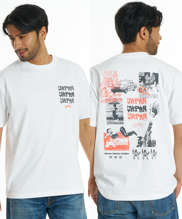 BILLABONG メンズ DESTINATION JAPAN Tシャツ 【SHONAN STATION SURFERS】【OVER FIT】【USAコットン】【2026年秋冬モデル】