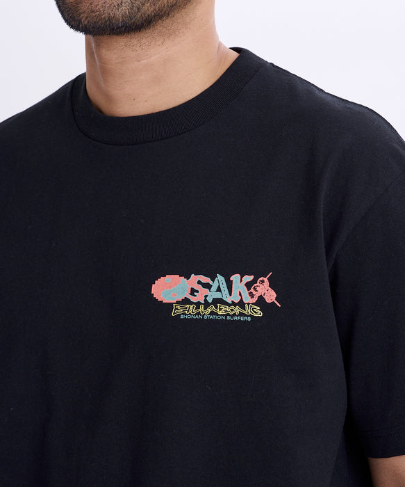 BILLABONG メンズ DESTINATION OSAKA Tシャツ 【2026年秋冬モデル】 BLK / XL