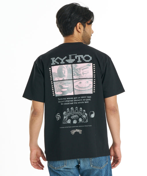 BILLABONG メンズ DESTINATION KYOTO Tシャツ 【2026年秋冬モデル】 BLK / XL