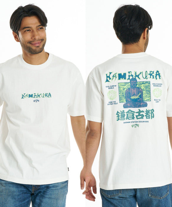 BILLABONG メンズ DESTINATION KAMAKURA Tシャツ 【SHONAN STATION SURFERS】【OVER FIT】【USAコットン】【2026年秋冬モデル】