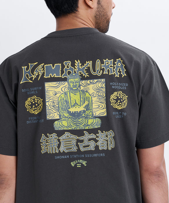 BILLABONG メンズ DESTINATION KAMAKURA Tシャツ 【2026年秋冬モデル】 WAA / XL