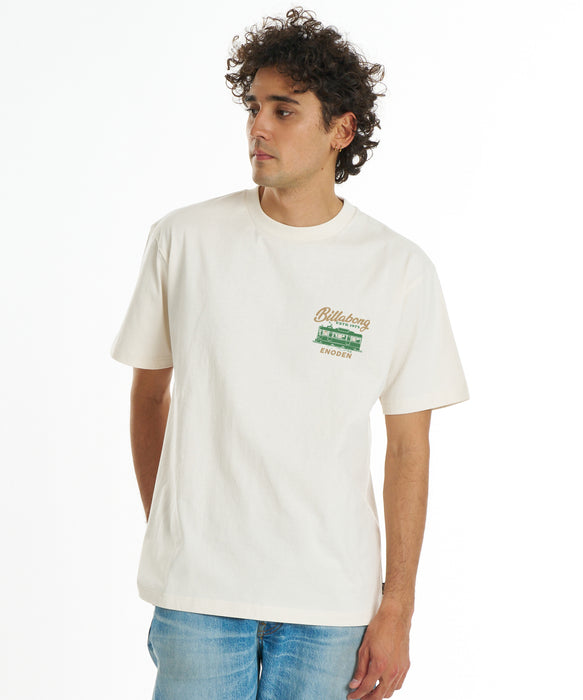BILLABONG メンズ SURF TRAIN Tシャツ 【2026年秋冬モデル】 CRM / XL