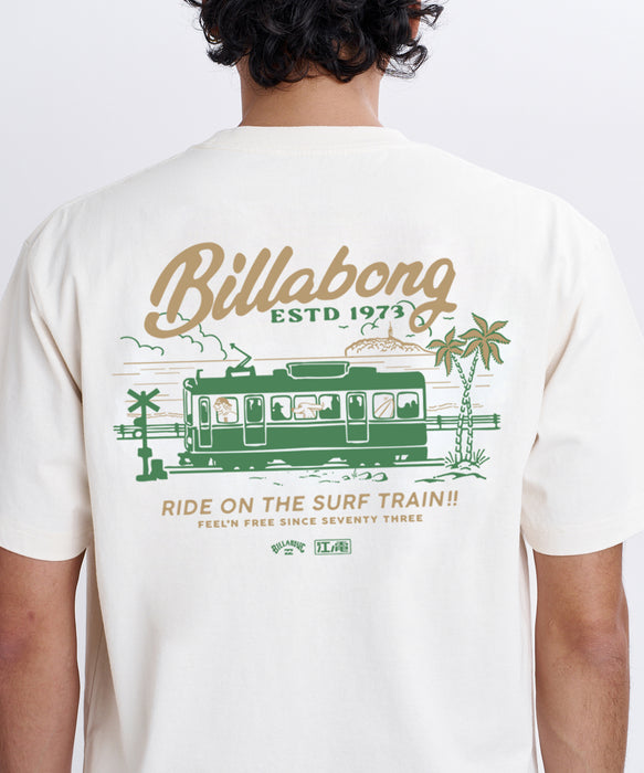 BILLABONG メンズ SURF TRAIN Tシャツ 【2026年秋冬モデル】 CRM / XL