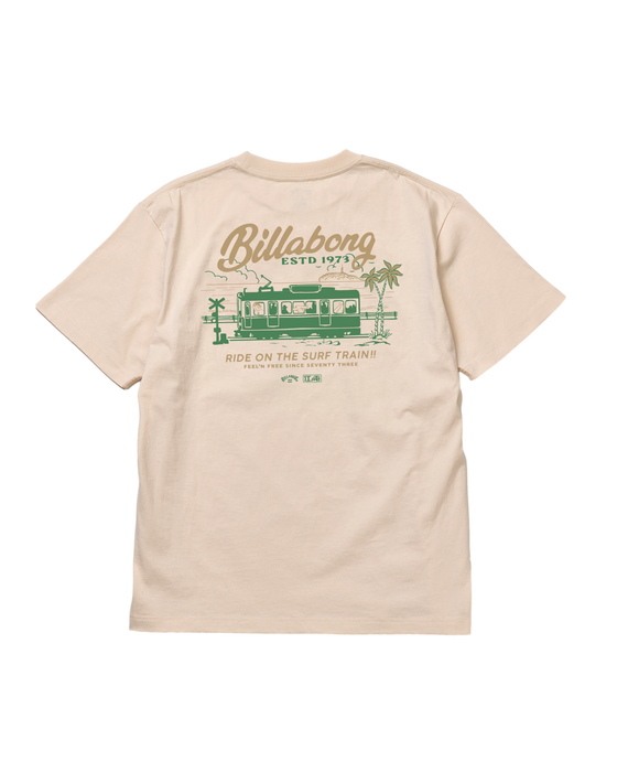BILLABONG メンズ SURF TRAIN Tシャツ【OVER FIT】【江ノ電×BILLABONG】【2026年秋冬モデル】